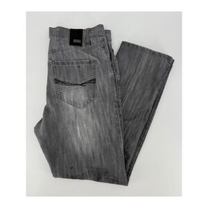 Vintage Southpole Jeans Mens 38 Gray Distressed Baggy‎ Skate Grunge Rip Hop